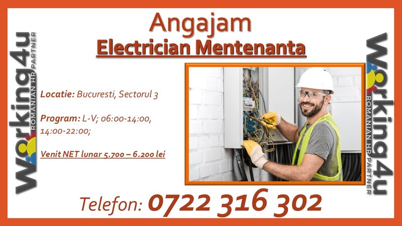 Electrician mentenanta